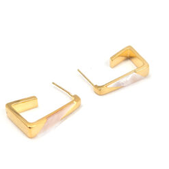 Aro dorado con tope brillante