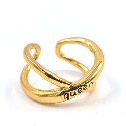 Anillo Cruzado Brillante