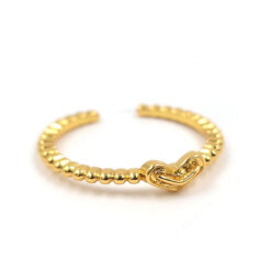 Anillo Corazón Trenzado