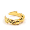 Anillo entrelazado dorado