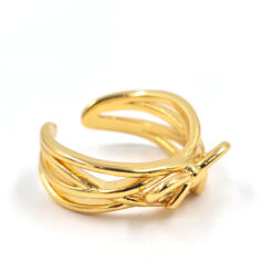 Anillo lazo entrelazados