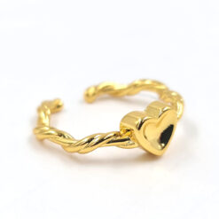 Anillo corazón hueco