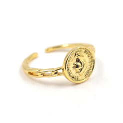 Anillo Medalla Dorada