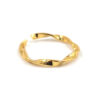 Anillo onda dorada