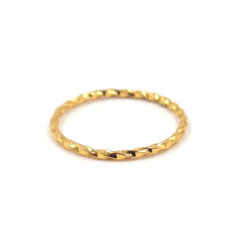 Anillo Espiral Trenzado fino