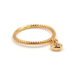 Anillo destello dorado