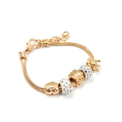 Pulsera Charm Dorado Real