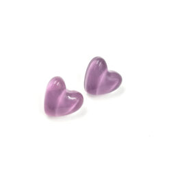 Aro corazón lila