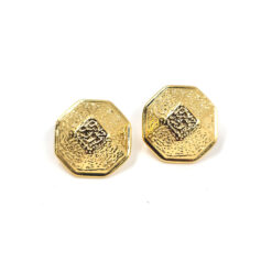 Aro dorados geométricos con textura