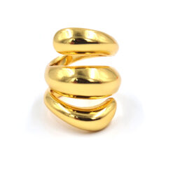 Anillo Espiral dorado