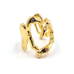 Anillo Corazón Rústico